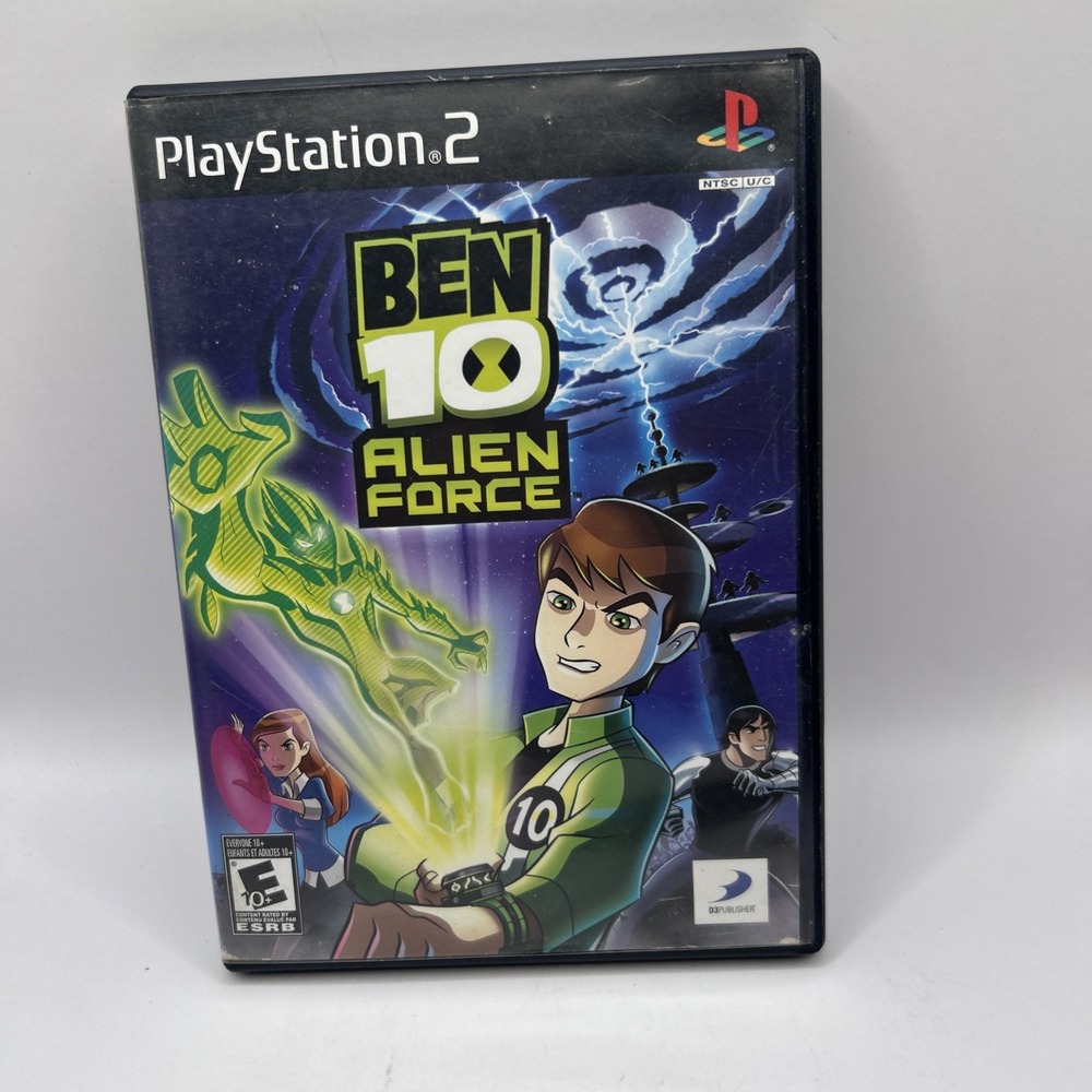Ben 10 Alien Force Sony PlayStation 2 Action Adventure E10+ 2008 Manual Included